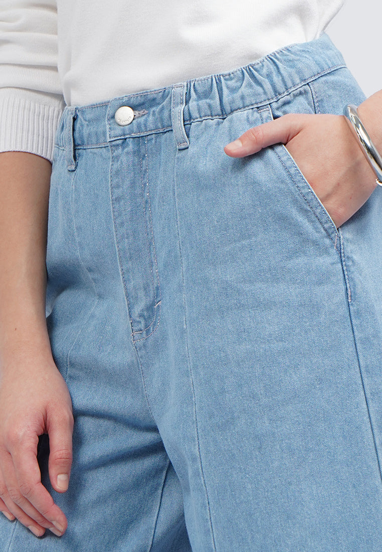 Wide Leg Denim Pants