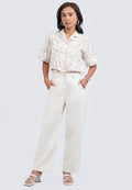 Regular Fit Straight Leg Twill Pants