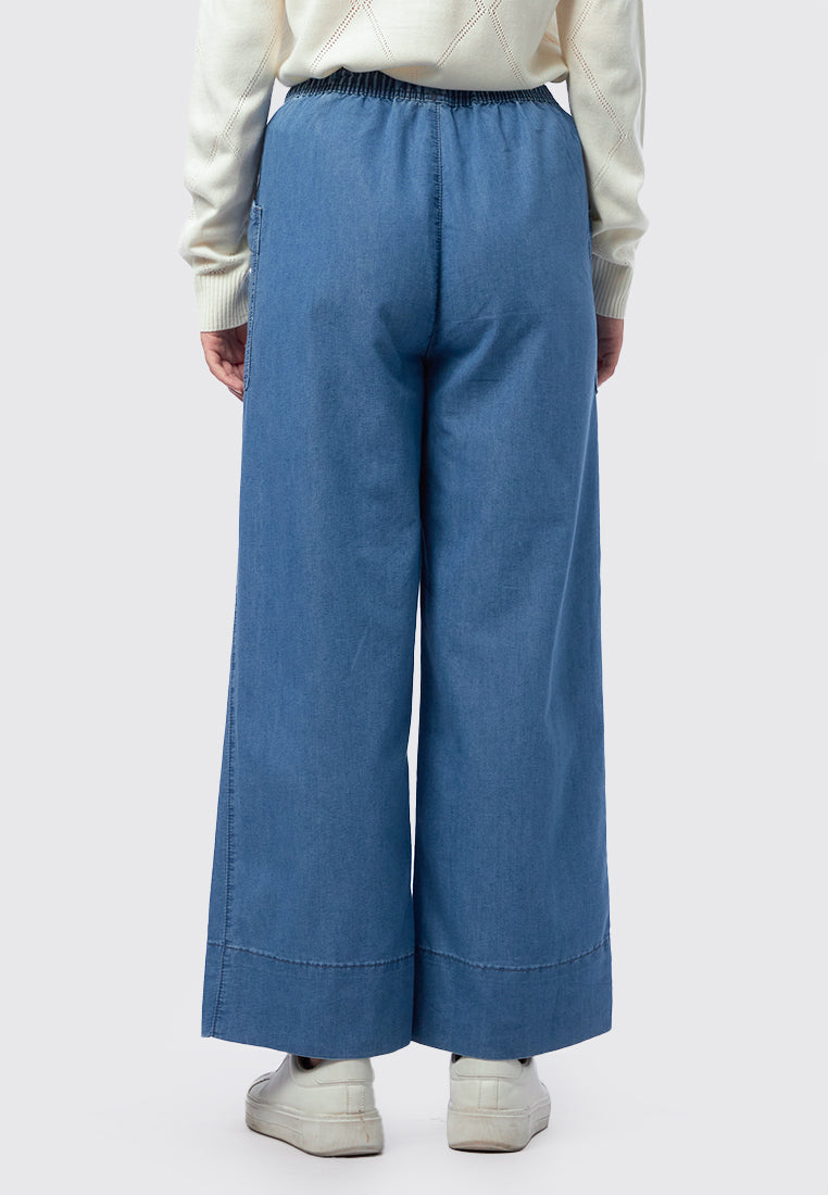 Drawstring Denim Pants