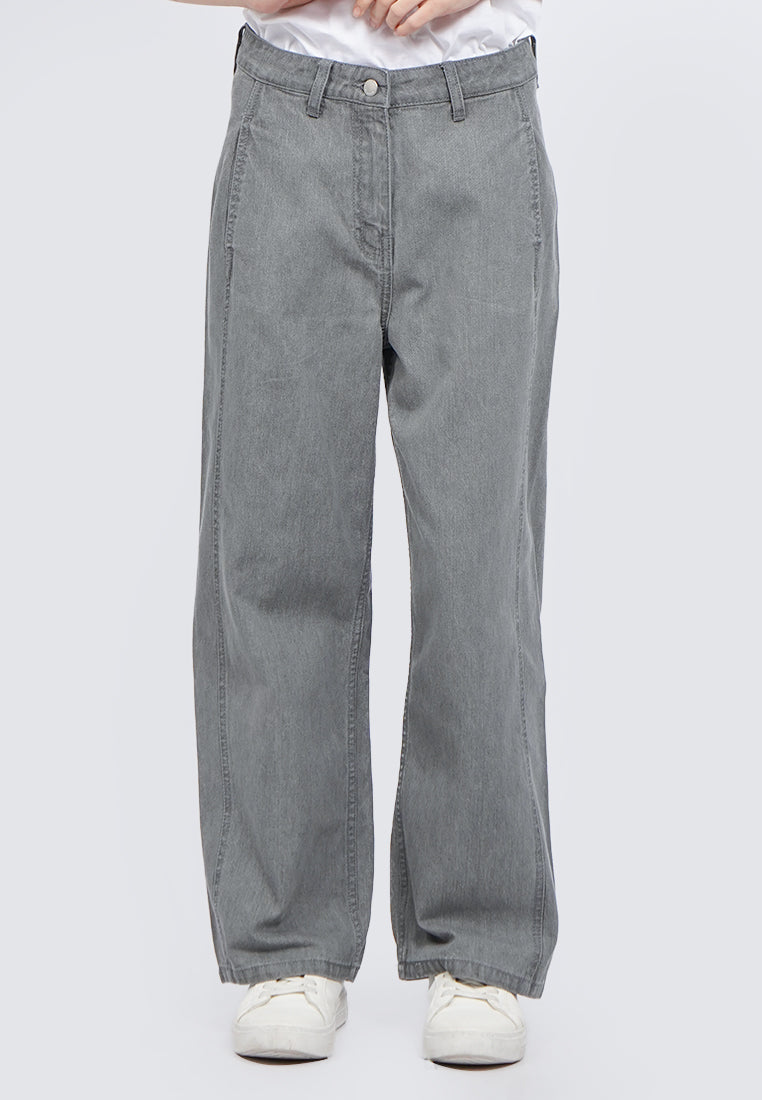 Basic Straight Denim Pants