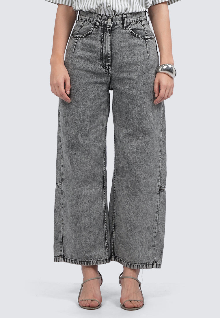 High Waist Oversized Denim Pants