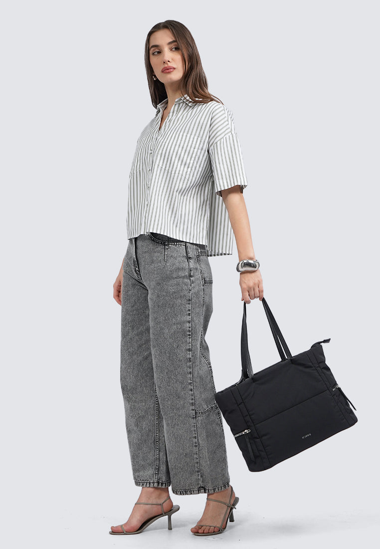 High Waist Oversized Denim Pants