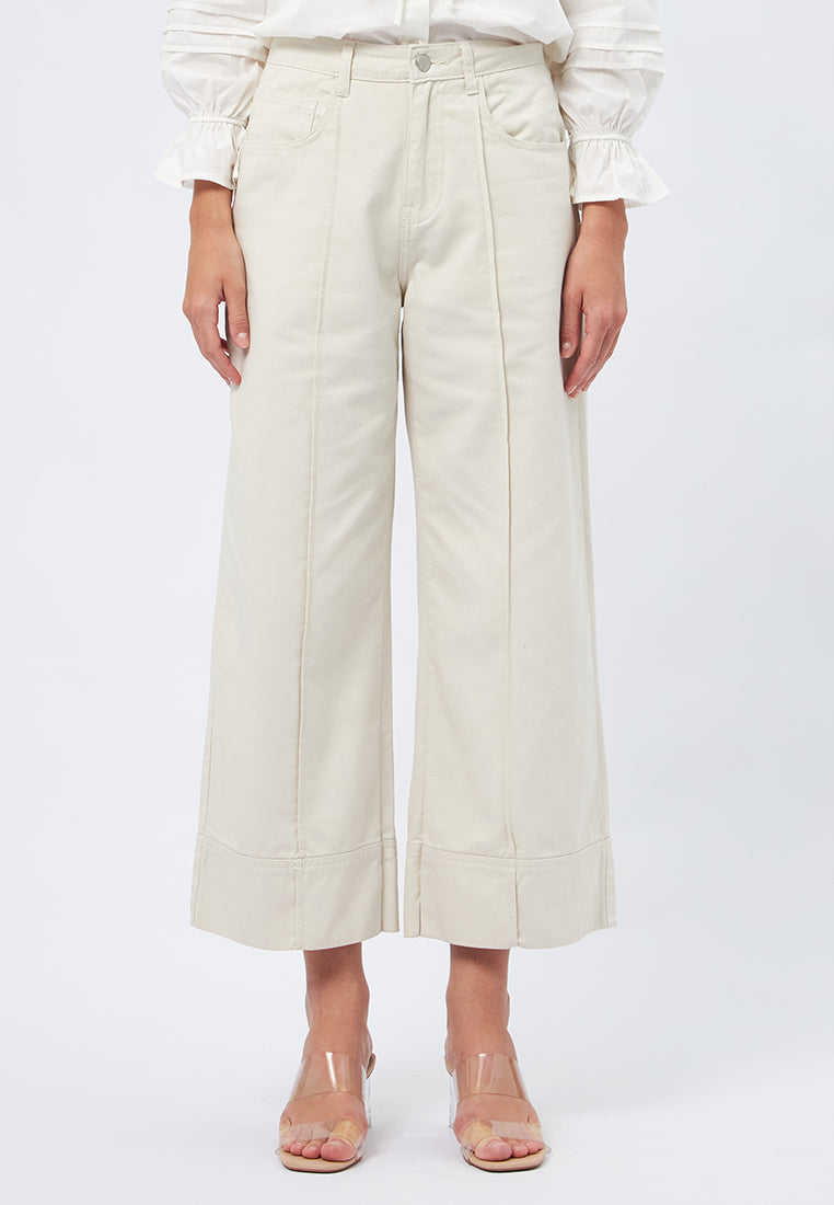 Wide Leg Denim Pants