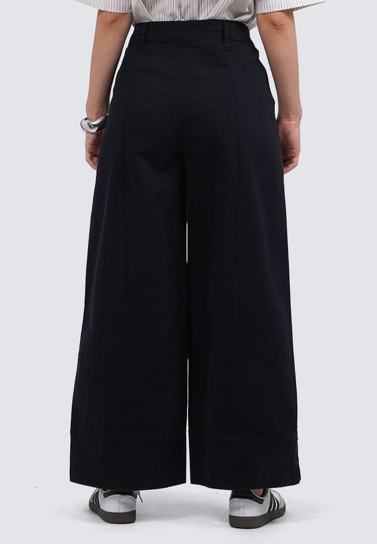 Wide Leg Twill Pants