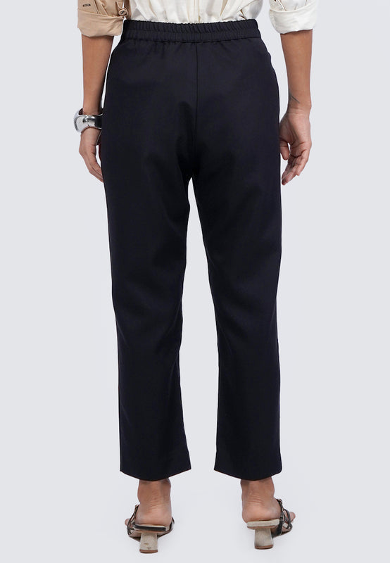 Ankle Length Pants with Front Pleats