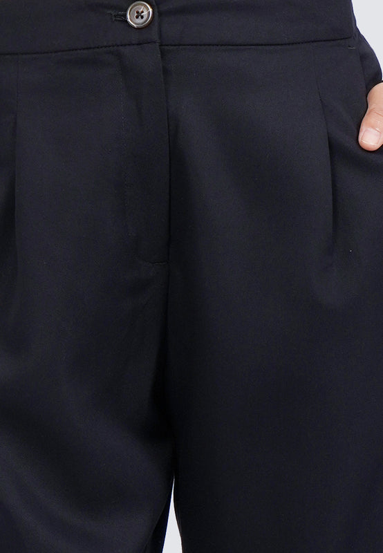 Ankle Length Pants with Front Pleats