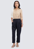 Ankle Length Pants with Front Pleats