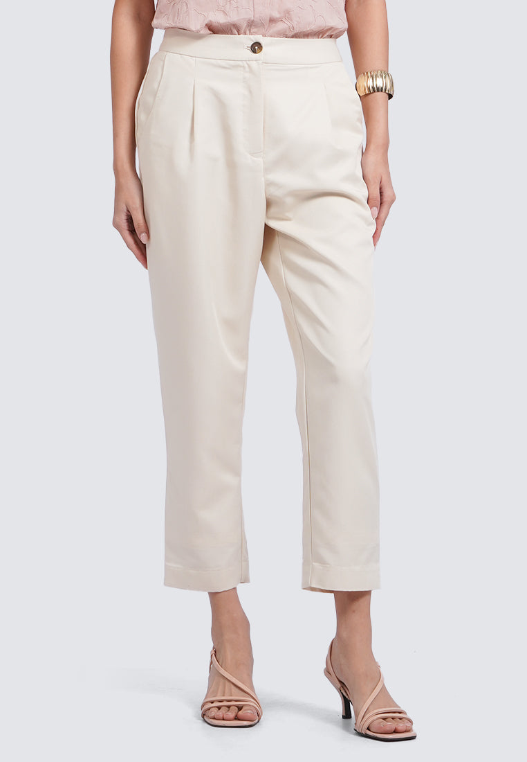 Tapered Pants with Elastic Back