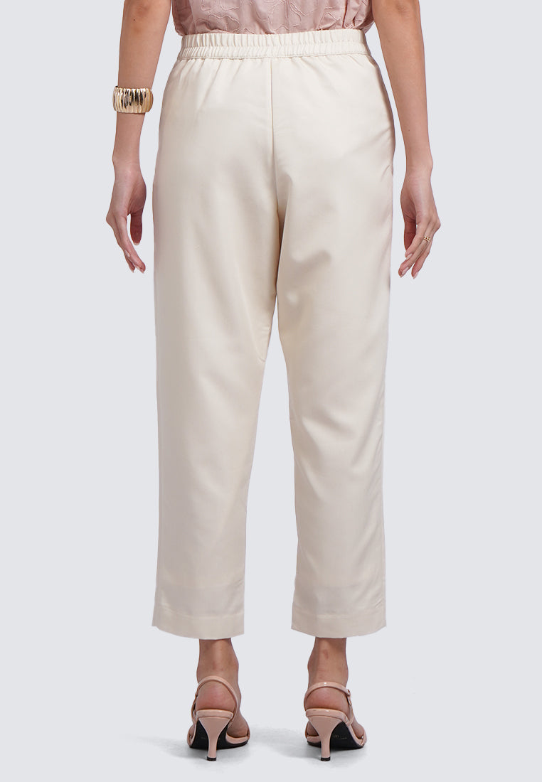Tapered Pants with Elastic Back