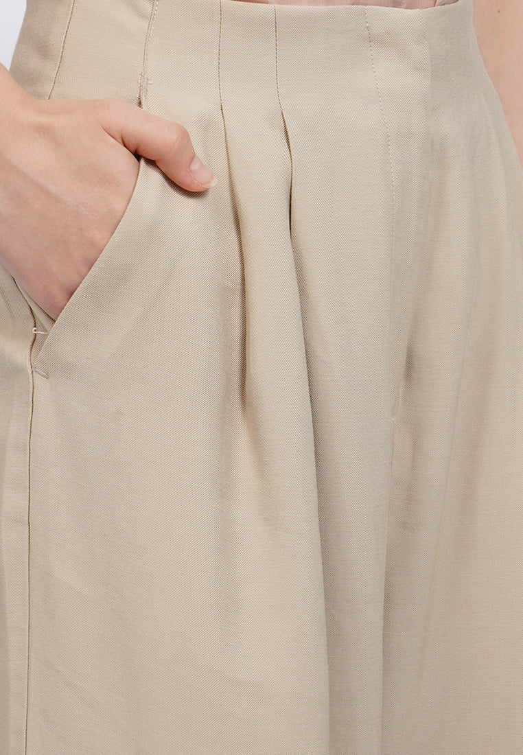 High Waist Pleated Pants