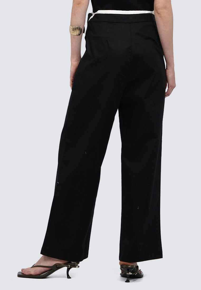 Drawstring Pants with Layer Waist