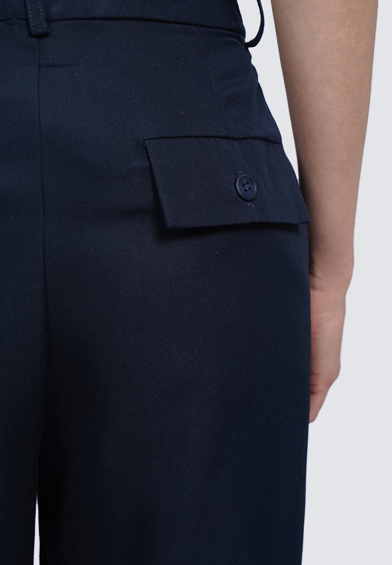 Wide Leg Pants with Pleat Details