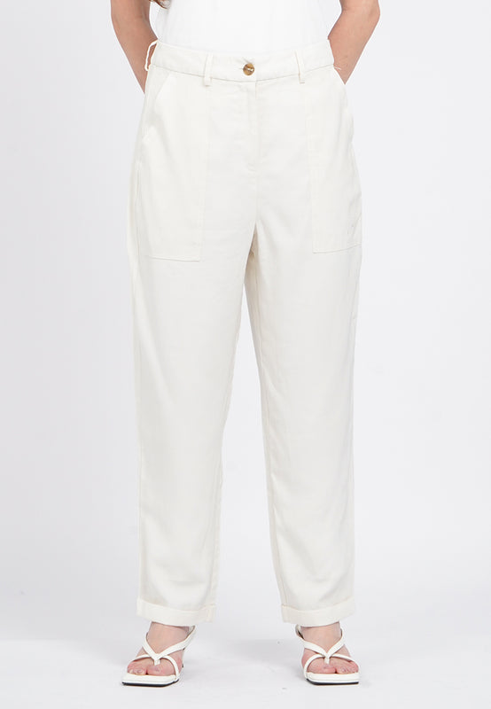Roll Up Hem Tapered Pants