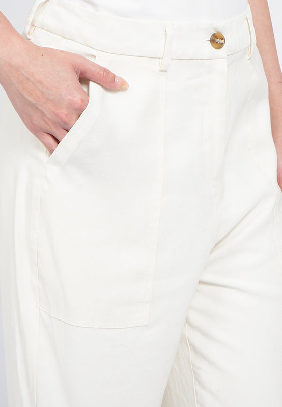 Roll Up Hem Tapered Pants