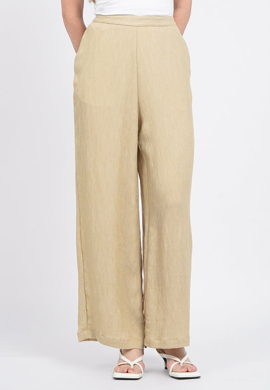 Wide Leg Textured Pants