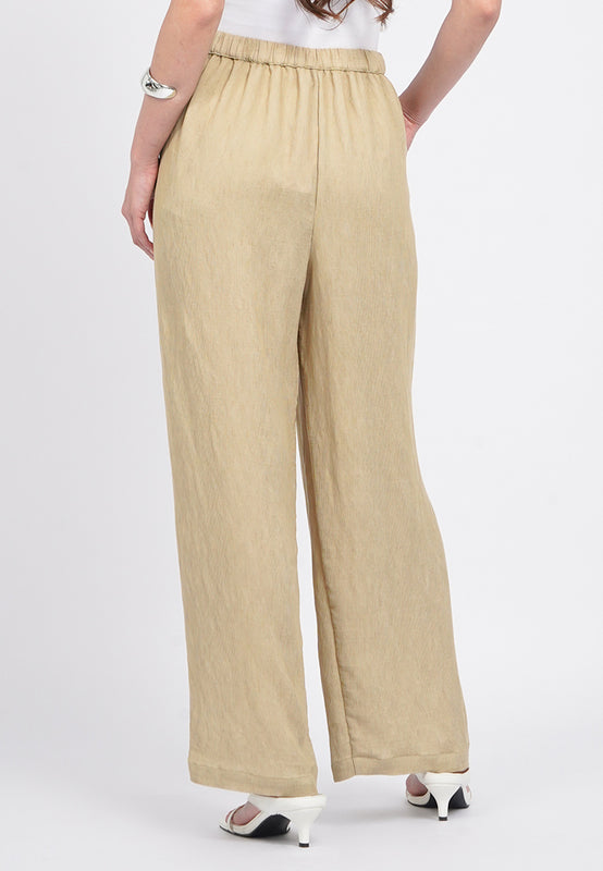 Wide Leg Textured Pants