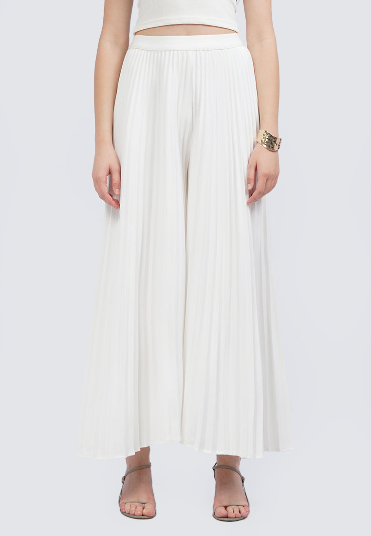 Wide Leg Pleated Pants