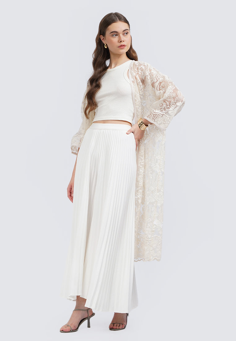 Wide Leg Pleated Pants