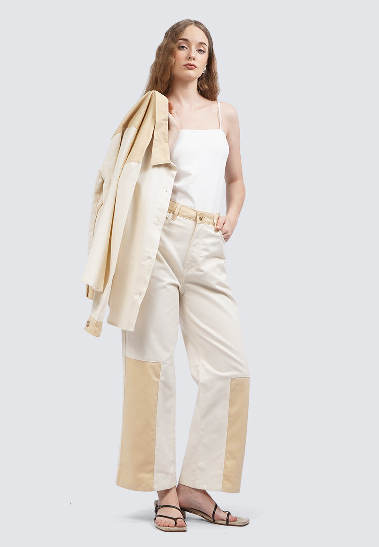 High Waist Colorblock Pants