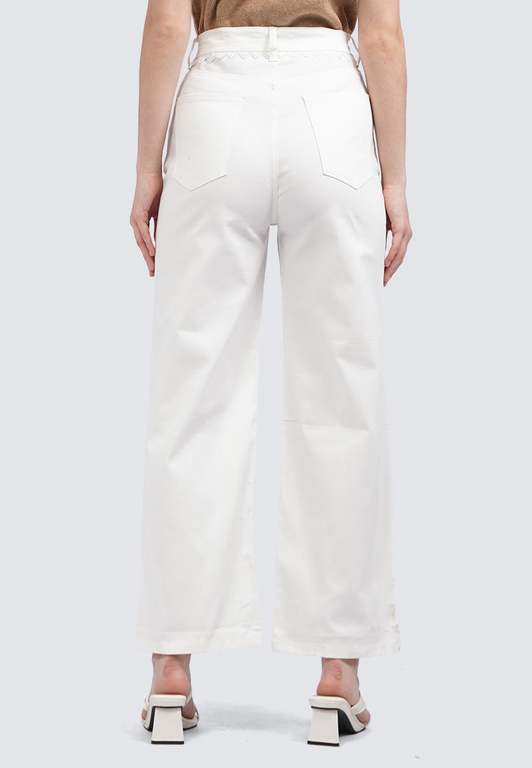 High Waist Twill Pants