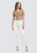 High Waist Twill Pants