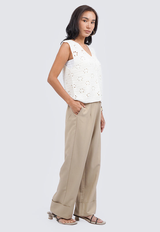 Roll Up Loose Pants