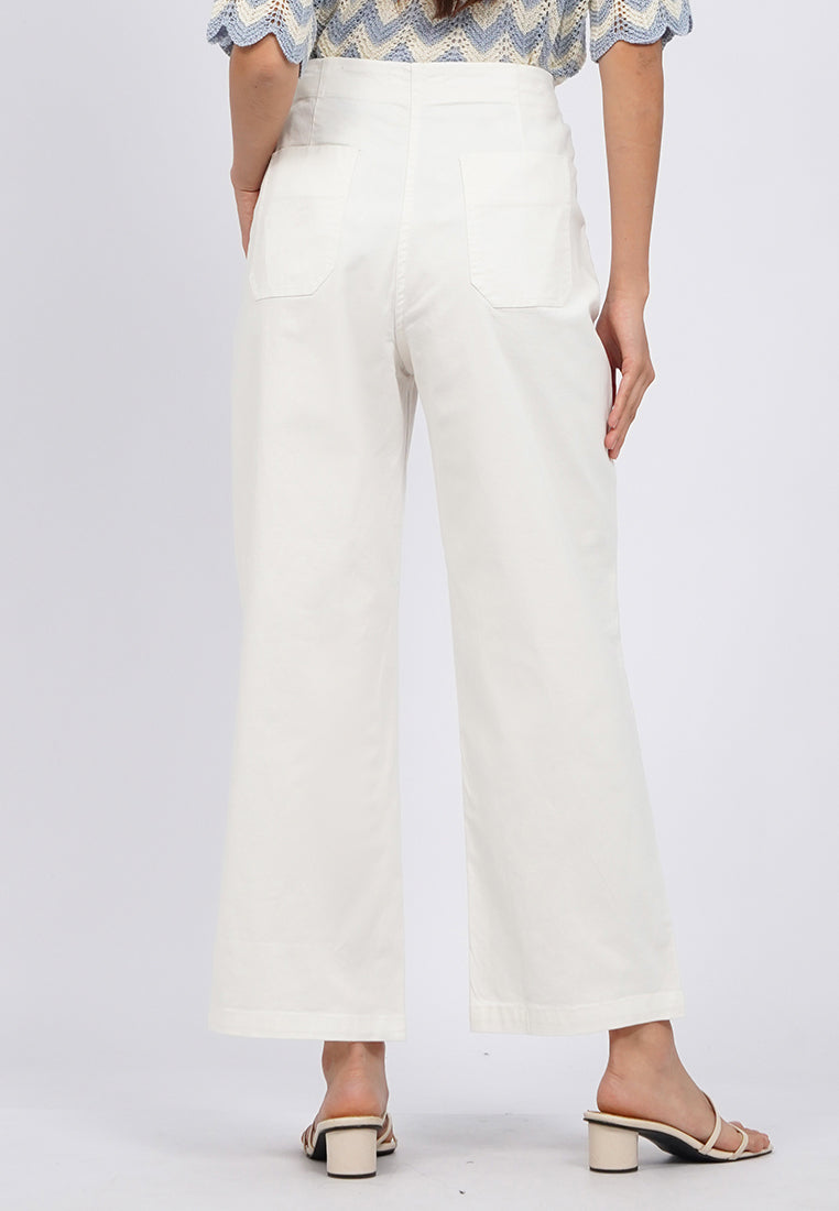 Button Details Long Pants