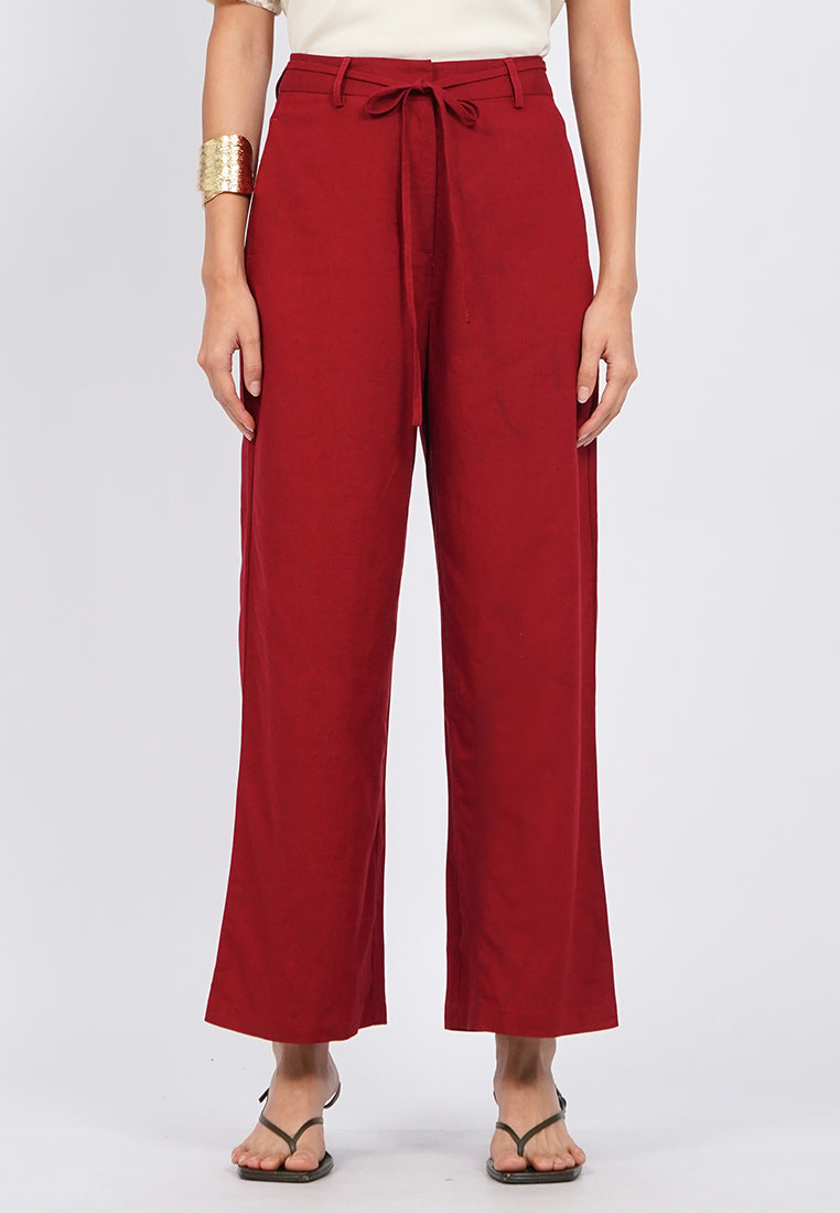 Regular Fit High Waist Long Pants