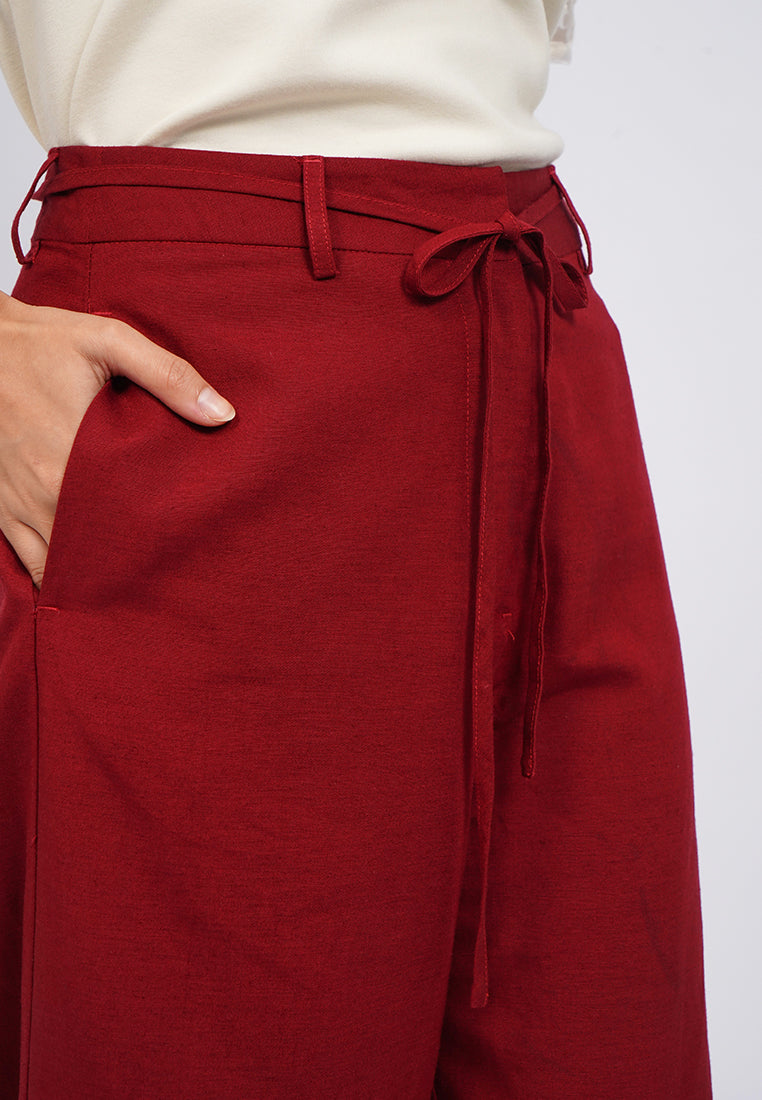 Regular Fit High Waist Long Pants
