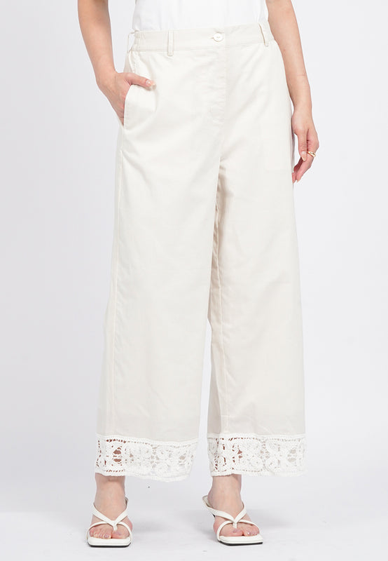 Long Pants with Embroidery Details