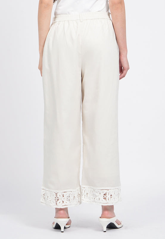 Long Pants with Embroidery Details