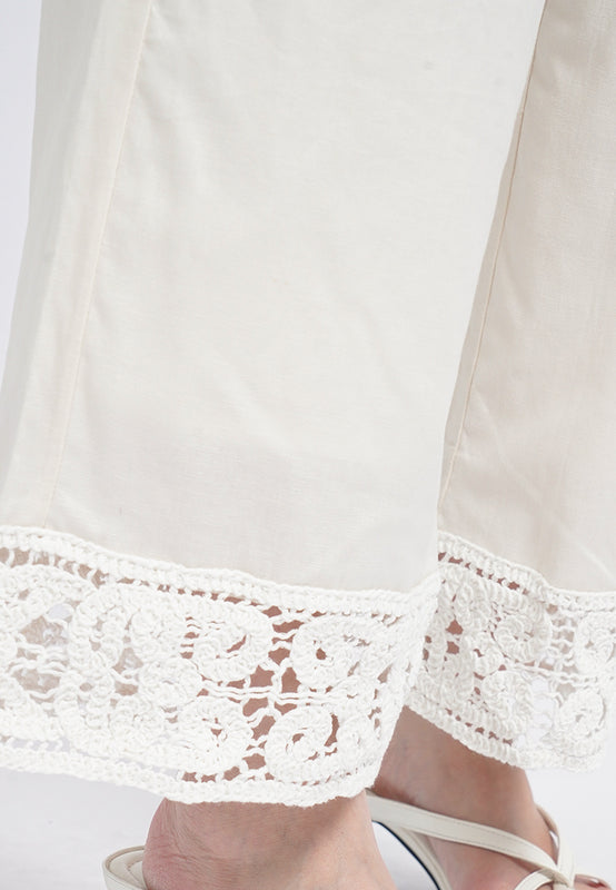 Long Pants with Embroidery Details