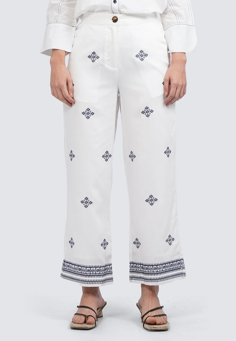 Embroidered Loose Pants