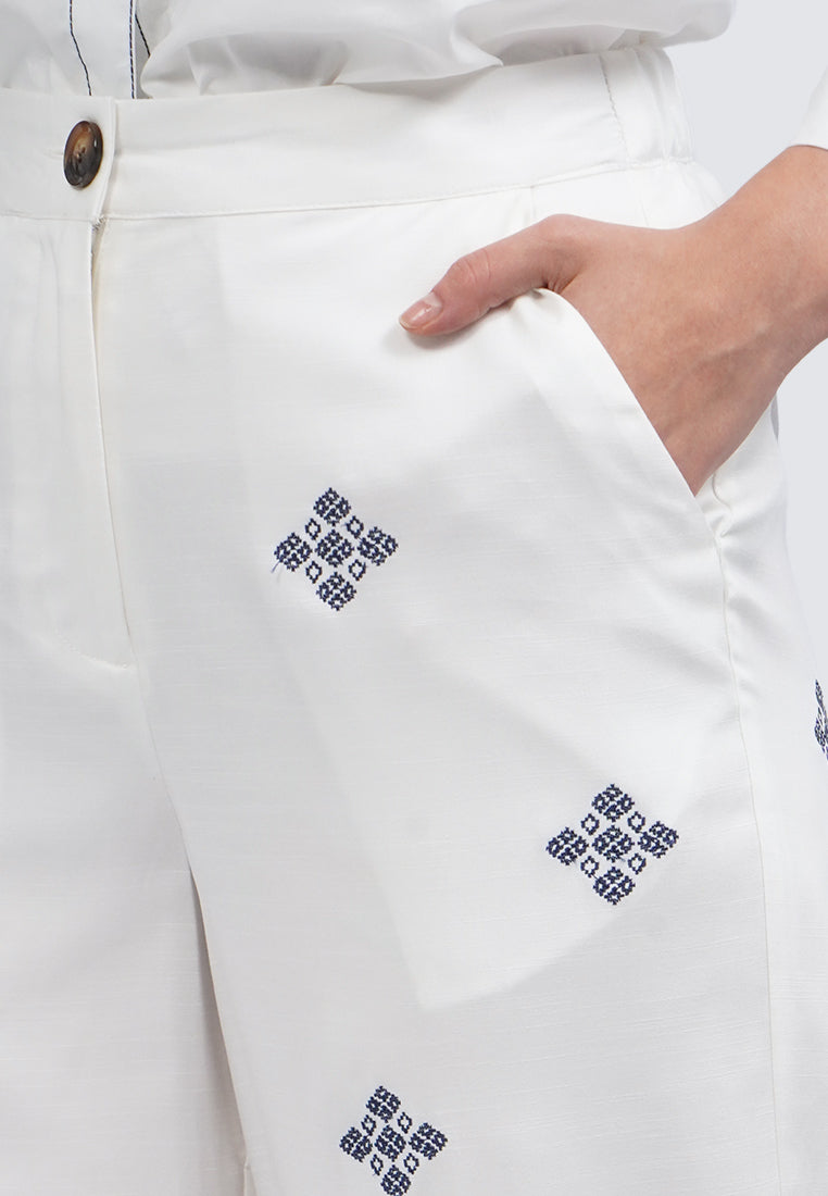 Embroidered Loose Pants