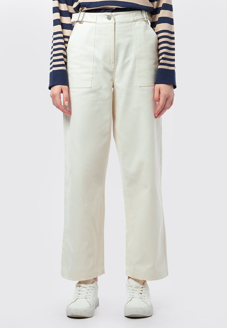 Long Pants with Side Buckle