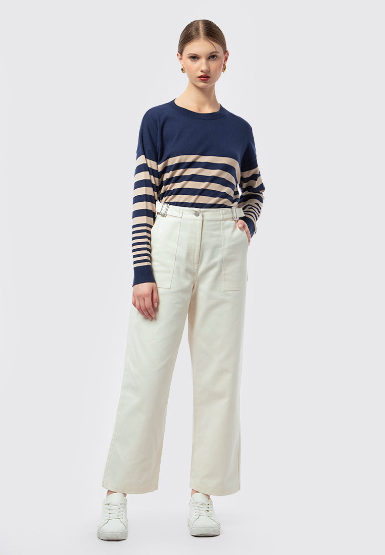 Long Pants with Side Buckle