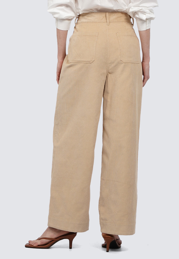 High Waist Corduroy Pants