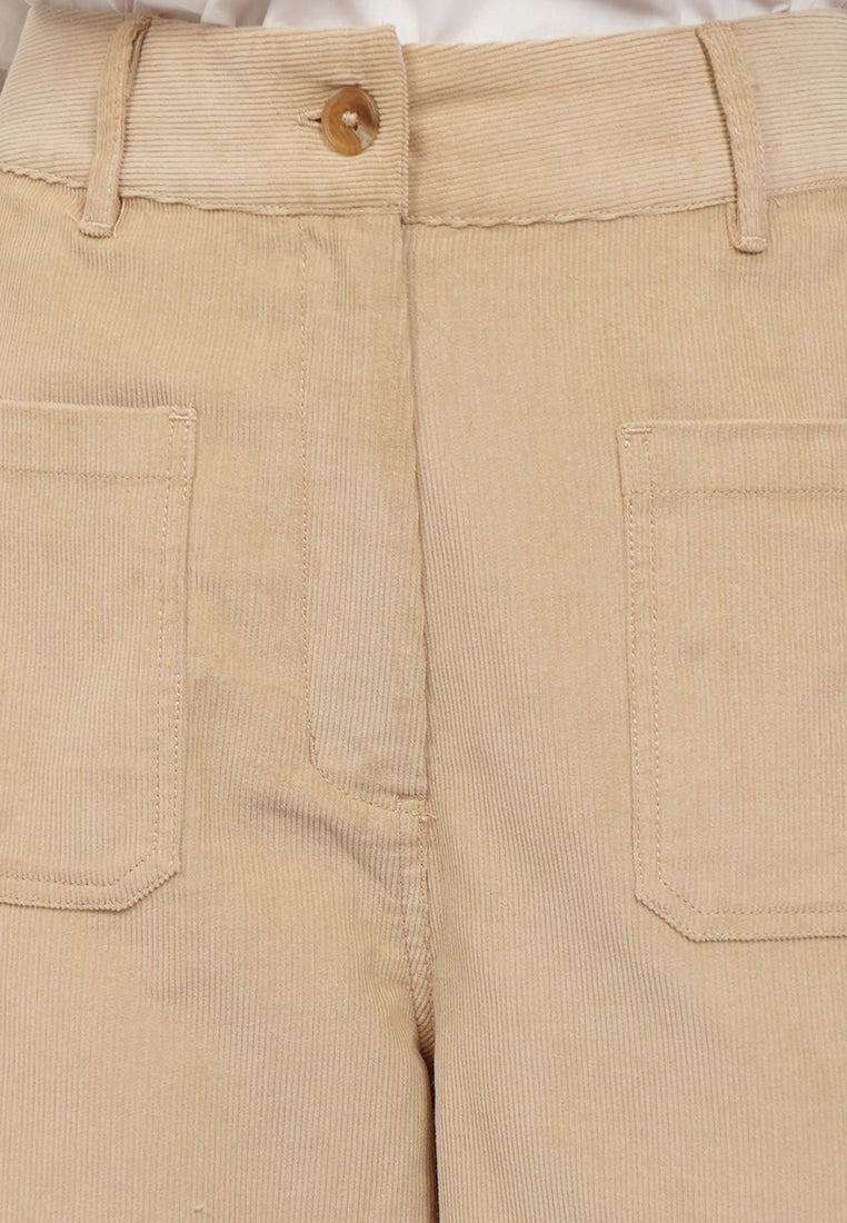 High Waist Corduroy Pants