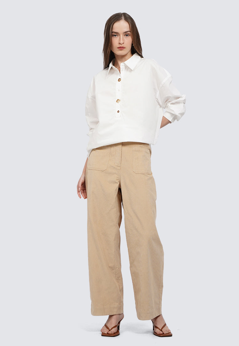 High Waist Corduroy Pants