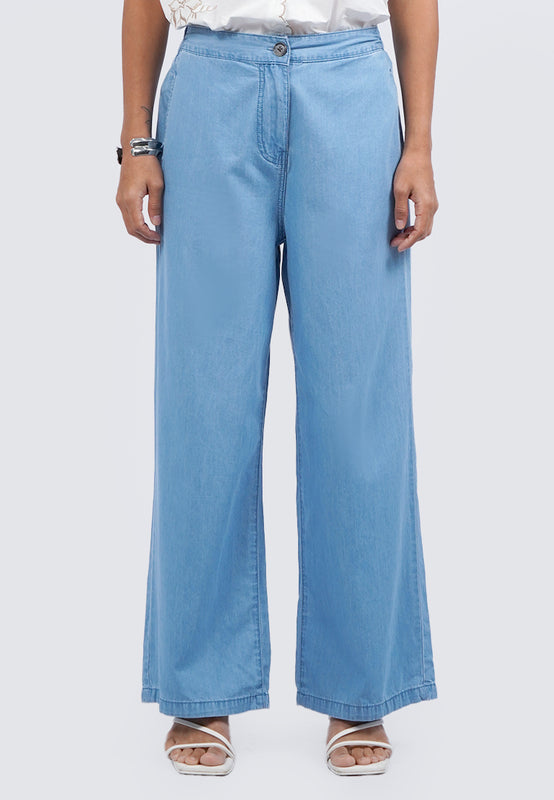 Wide Leg Loose Soft Denim Pants