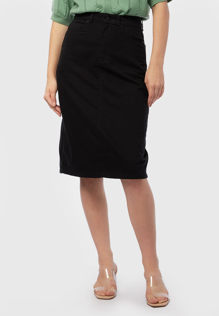 Denim Midi Skirt