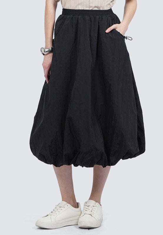 Parachute Balloon Midi Skirt