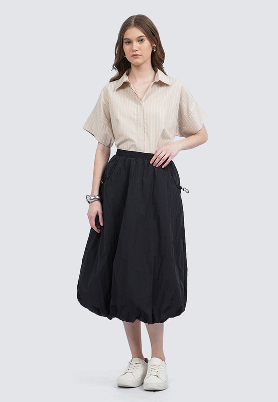 Parachute Balloon Midi Skirt