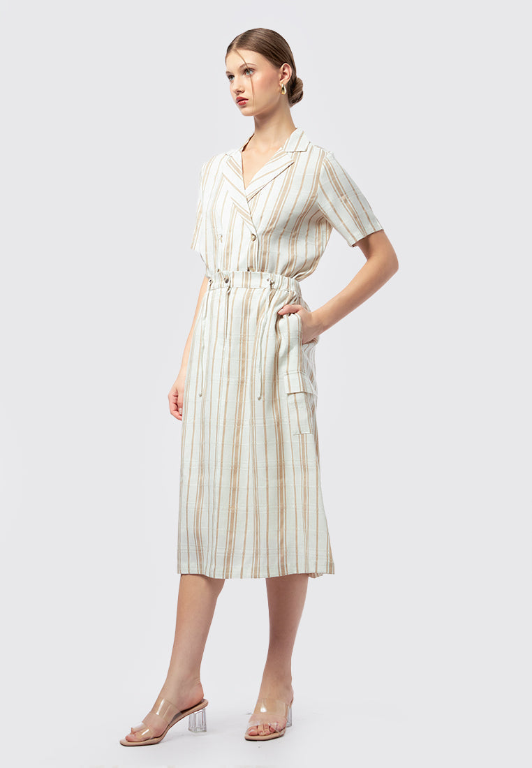 Stripes Midi Skirt