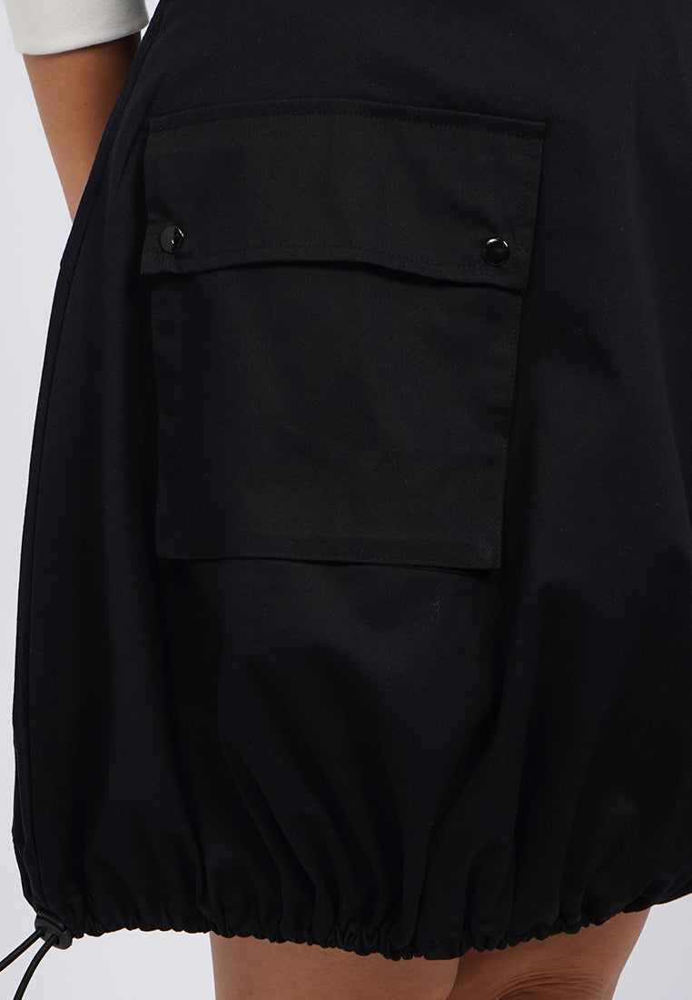 Balloon Mini Skirt with Front Pocket