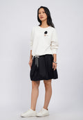 Balloon Mini Skirt with Front Pocket