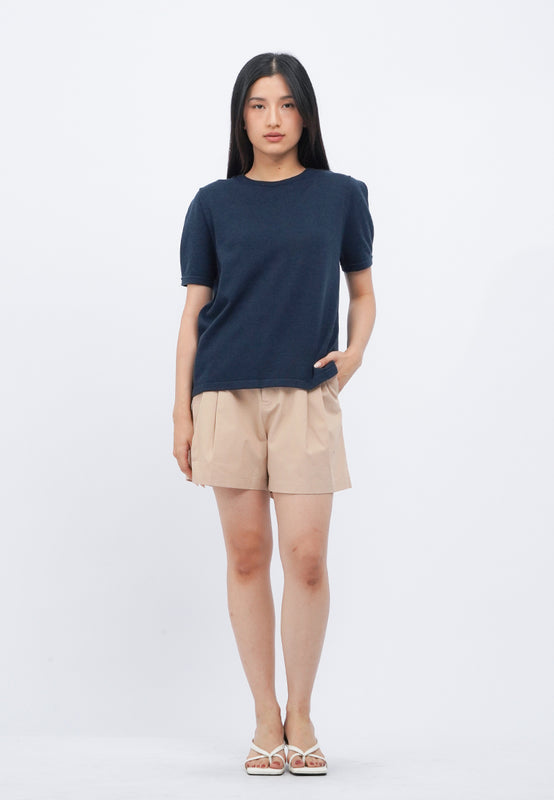 Puff Sleeve Knit Top