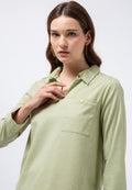 V-neck Long Sleeve Blouse