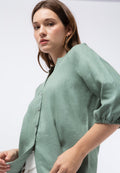 3/4 Puff Sleeves Blouse