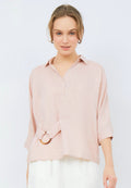3/4 Sleeve Blouse with Buckle Details